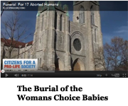 Burial of Womans Choice Babies